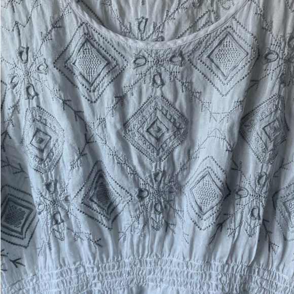 Johnny Was 3J Workshop Embroidered Tunic Tank Top, size Large - Picture 5 of 6